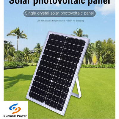 پنل خورشیدی سیلیکونی تک کریستالی تجاری 18 ولت 60 وات 3.3 آمپر