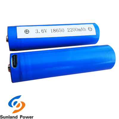 ICR18650 باتری استوانه ای لیتیوم یونی 3.7 ولت 2200mah برای لوازم خانگی