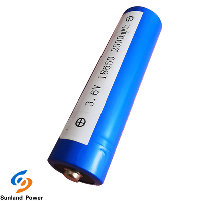 شارژ باتری استوانه ای لیتیوم یون ICR18650 3.6V 2500mah با ترمینال USB