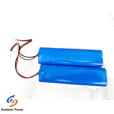 بسته باتری استوانه ای لیتیوم یونی 7.4 ولتی 5.2 آمپر ساعتی ICR18650 2S2P برای تستر شبکه دستی