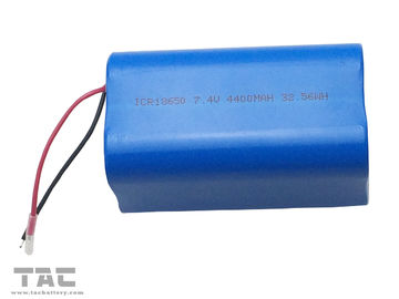 باتری لیتیوم یون قابل شارژ 18650 7.4V 4400mAh برای منبع تغذیه