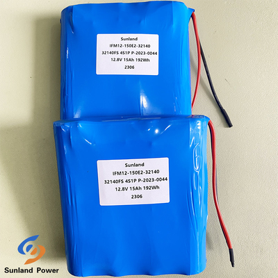 طول عمر چرخه 15AH 12V LiFePO4 بسته باتری 32140 4S1P برای محصول ضد انفجار