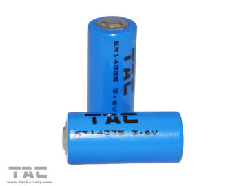 تراکم انرژی بالا 1600mAh 3.6V LiSOCl2 باتری اولیه لیتیوم ER14335