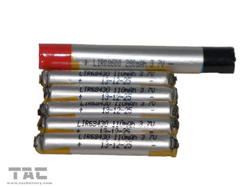 3.7V LIR68500 / LIR68430 E-CIG باتری بزرگ برای Ego Ce4 کیت 110mAh ROHS تایید شده