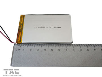 GSP035080 3.7V 1300mAh باتری لیتیوم یون پلیمر برای تلفن همراه، نوت بوک کامپیوتر