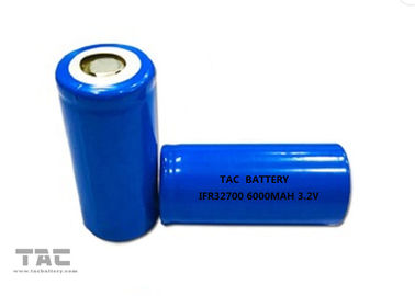 32700 6000mah Lifepo4 Cell باتری 3.2v 6ah برای باتری خورشیدی 12 ماه ضمانت