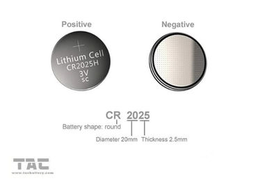 باتری سکه لیتیوم اولیه CR2025 3.0V 160mA اولیه برای لامپ LED