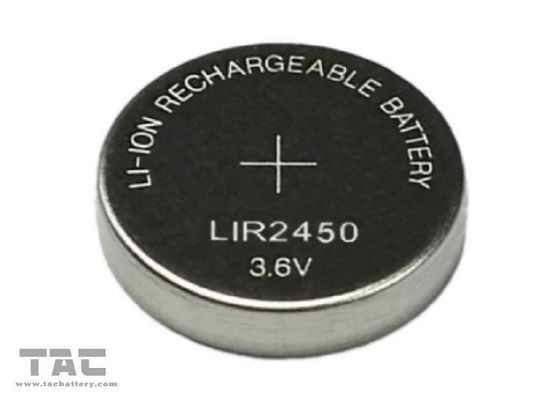 یون لیتیوم LIR2450 3.6V 120mah سلول دکمه ای برای دیکشنری های الکترونیکی