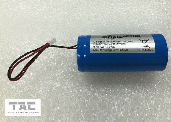 کانکتور سفارشی شده باتری LiFePO4 باتری IFR32700 3.2Volt 6000mah 1S1P برای خورشیدی و پشتیبان گیری