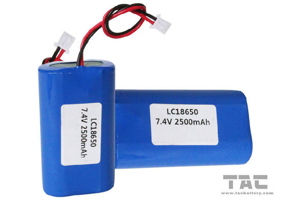 18650 لیتیوم یون Cylindrical Package 7.4V 2600mAh Pack for POP-Gun
