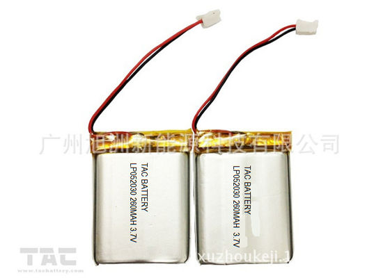 Lipo باتری قابل شارژ LP052030 3.7V 200mAh پلیمر لیتیوم برای بلوتوث