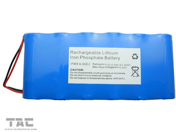 LiFePO4 Battery Pack IFR 26650 9.6V 6.6AH برای تولید و روشنایی خورشیدی