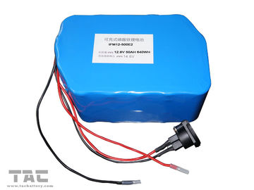 12V LiFePO4 Battery Pack f&amp;#39;or Street Lamp IFR 26650 50ah With Connector