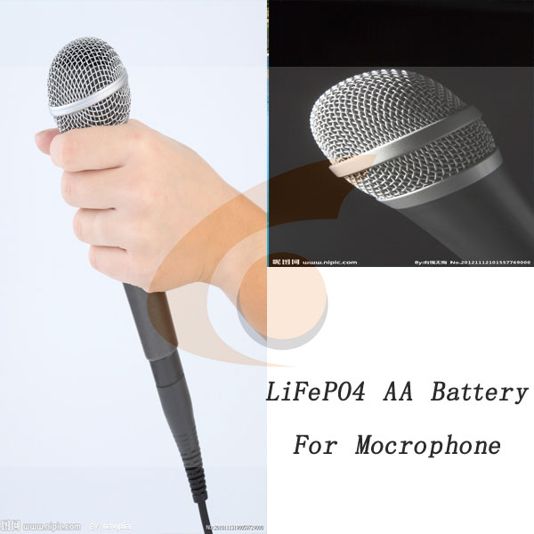 باتری LiFePO4 AA برای میکروفون