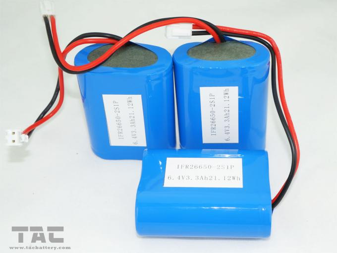 ظرفیت باتری 3.3Ah 6V LiFePO4 باتری برای با محصول PCM خورشیدی