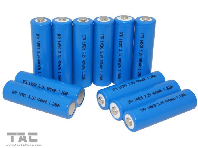 3.2V LiFePO4 Battery 14500 500mAh نوع برق برای سیستم های ذخیره سازی انرژی تثبیت شبکه