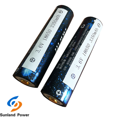 باتری لیتیوم یون استوانه ای OEM ICR18650 3.6V 3350mah با ترمینال USB
