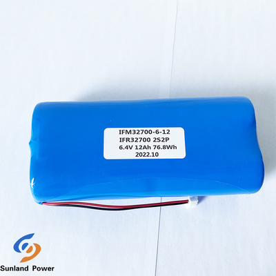 باتری IFR32700 2S2P 6.4V 12AH 3.2V LiFePO4 برای حصار برقی