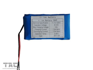 ظرفیت بالا 18650 2500mAh 3S4P 11.1V 10Ah باتری لیتیوم یون قابل شارژ