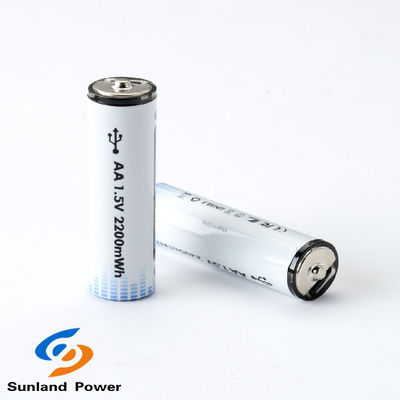 باتری لیتیوم یون 1.5 ولت AA قابل شارژ با کانکتور USB نوع C