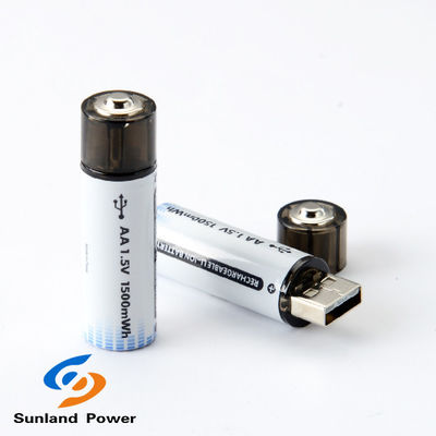باتری لیتیوم یون 1.5 ولت AA قابل شارژ با کانکتور USB نوع C
