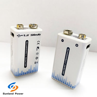 9 ولت باتری لیتیوم یون قابل شارژ قابل حمل USB C / Type C Connector