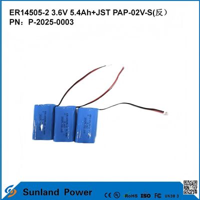3.6V 5.4AH ER14505-2 باتری اصلی ولتاژ عملیاتی بالا و پایدار عمر طولانی