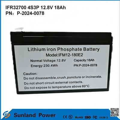 IFR32700 4S3P 12.8V 18Ah برای چراغ های خورشیدی روشن LEDS باغ چراغ های خورشیدی باطری زندگی