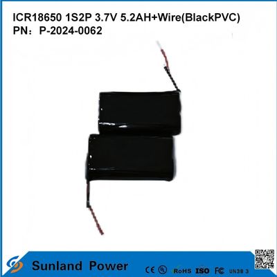 ICR18650-1S2P باتری برای امنیت چگالی انرژی بالا در زمینه های مختلف ابزار برق مصرف کننده الکترونیک وسایل نقلیه الکتریکی