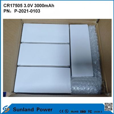 CR17505 3.0V 3000mAh برای ابزار هوشمند تجهیزات پزشکی حمل و نقل و لجستیک مبلمان هوشمند ظرفیت بالا عملکرد تخلیه پایدار ولتاژ خروجی عمر طولانی