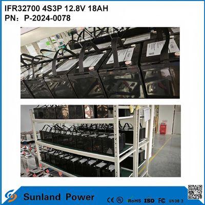 IFR32700 4S3P 12.8V 18Ah برای چراغ های خورشیدی روشن LEDS باغ چراغ های خورشیدی باطری زندگی