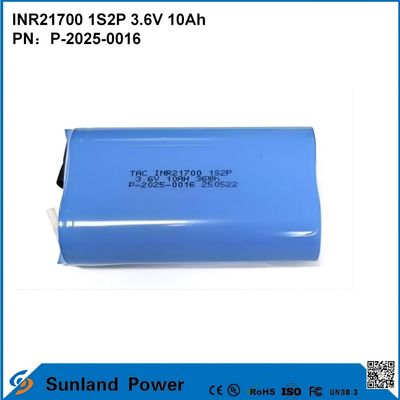 INR21700 1S2P 3.6V 10Ah تخلیه با سرعت بالا، مناسب برای دستگاه های تقاضای قدرت بالا!