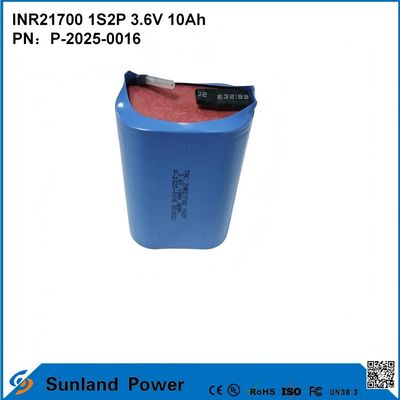 INR21700 1S2P 3.6V 10Ah تخلیه با سرعت بالا، مناسب برای دستگاه های تقاضای قدرت بالا!