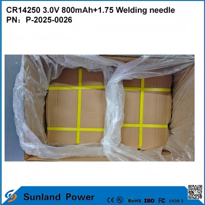 CR14250 3.0V 800mAh + 1.75 سوزن جوشکاری می تواند برای کنتورهای هوشمند، کنتورهای آب، کنتورهای برق، کنتورهای گاز، پشتیبان گیری حافظه، حافظه CMOS، ساعت های زمان واقعی RTC، سنسورهای هشدار بی سیم استفاده شود.