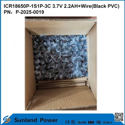 باتری ICR18650P-1S1P-3C 3.7V 2.2AH + سیم
