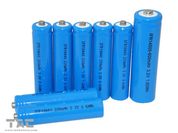 IFR10440 AAA Li-Ion 3.2V LiFePO4 باتری 200 میلی آمپر برای محصولات خورشیدی