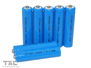 IFR10440 AAA Li-Ion 3.2V LiFePO4 باتری 200 میلی آمپر برای محصولات خورشیدی