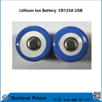 باتری لیتیوم یون CR123A USB قابل استفاده برای تولید باتری های لیتیوم یون قابل شارژ USB