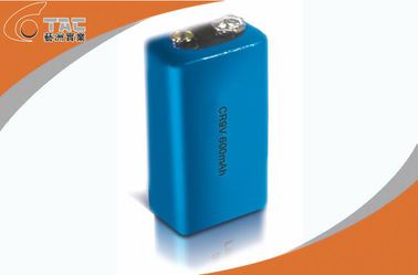 باتری لیتیوم لیتیوم لیتیوم 9V اولیه 600mAh برای دستگاه های امنیتی 26.5 X 48.5mm