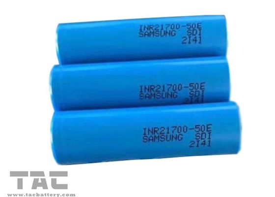 باتری استوانه ای لیتیوم یون باتری قابل شارژ INR21700-50E برای ابزار الکترونیکی ESS