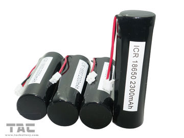 باتری لیتیوم یون باتری ICR18650 2300mAh با سیم برای اسباب بازی های الکترونیکی