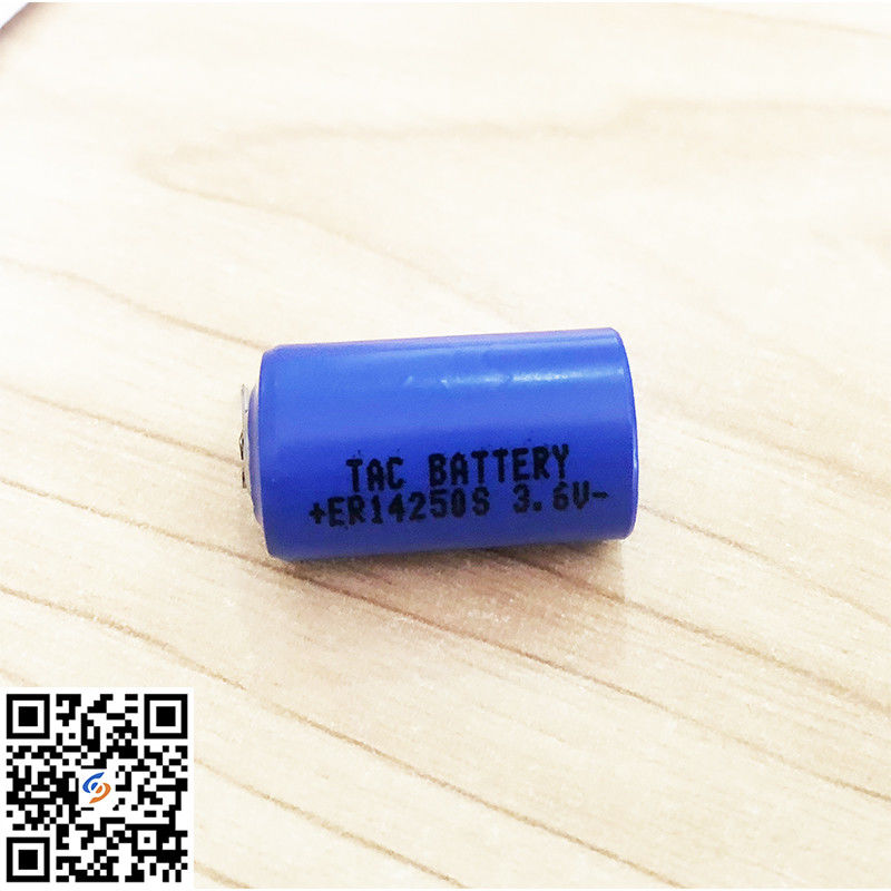 150 درجه سانتیگراد درجه حرارت بالا ER14250S 3.6V 900mAh باتری اصلی با تب برای ثبت درجه حرارت