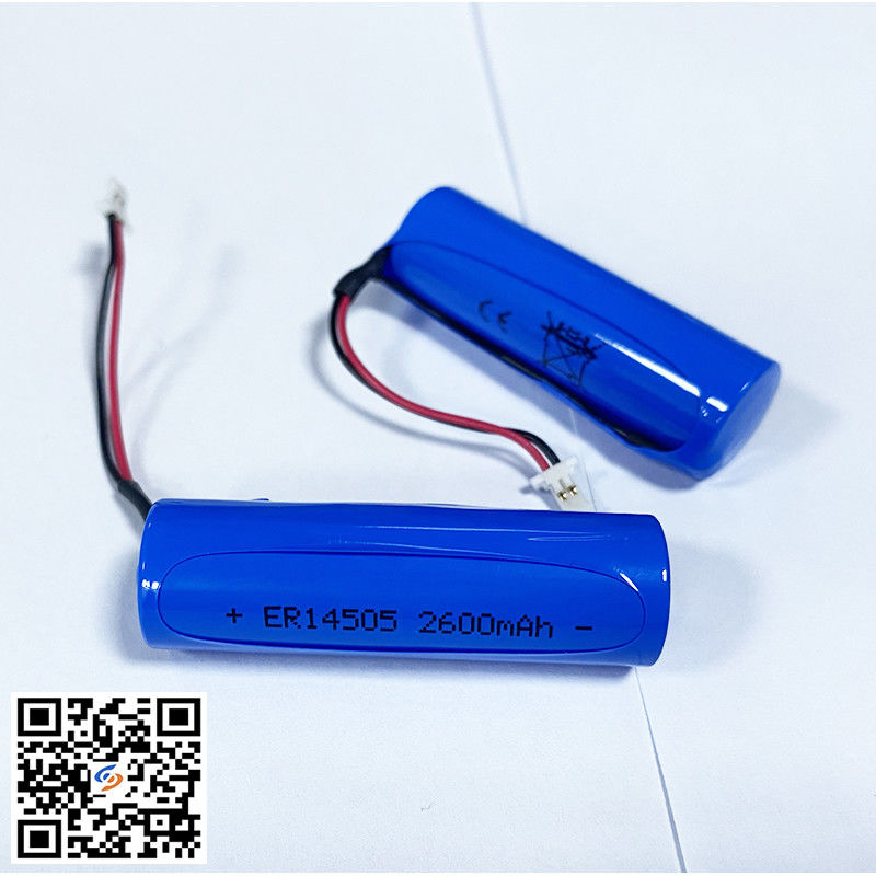 3.6 ولت باتری صنعتی غیر شارژ LiSOCl2 ER14505 2600mAh برای Mousetrap Pass UL1642
