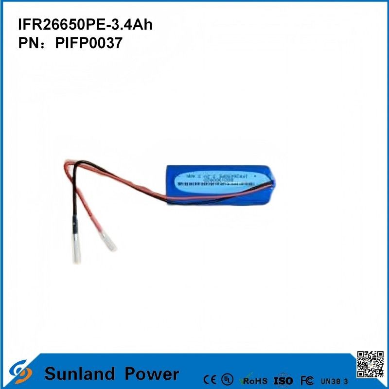 IFR26650PE-3.4Ah 3.2V LiFePO4 سلول باتری برای نور خورشیدی چراغ قوه دایره عمر 2000 بار