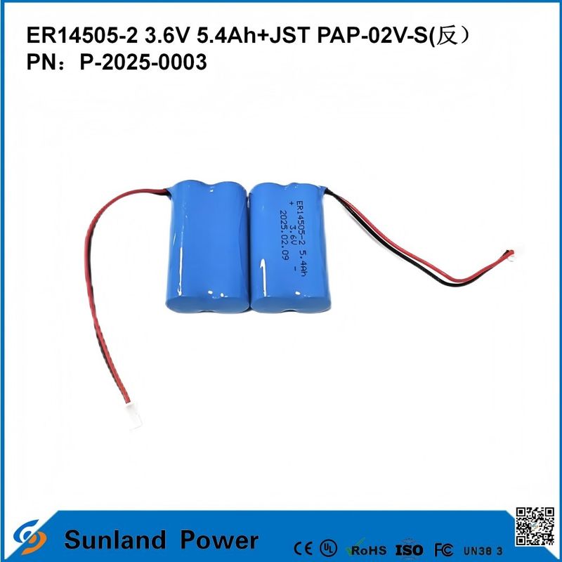 3.6V 5.4AH ER14505-2 باتری اصلی ولتاژ عملیاتی بالا و پایدار عمر طولانی