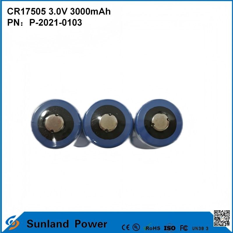 CR17505 3.0V 3000mAh باتری قدرت هوشمند برای محافظ صنعتی امنیت قدرت محافظ بهداشتی