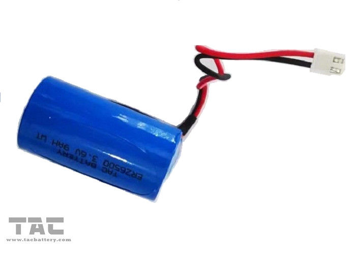 باتری 3.6v Lisocl2 باتری ER26500 9AH با اتصال دهنده برای سنج سنج آب