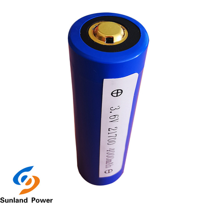 باتری استوانه ای لیتیوم آبی ICR21700 3.6V 4000mah با USB 300 Times Cycle Life