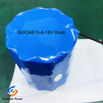 باتری LiSOCl2 باتری اصلی ER34615 5S6P 18V 95Ah با محدوده دمای محیط -55°C تا 85°C