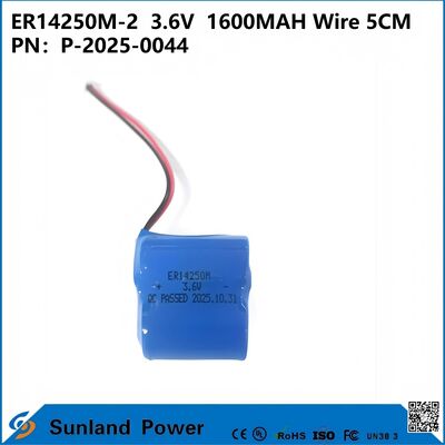 باتری ER14250M-23.6V1600MAH با سیم 5 سانتی‌متری که در کنتورهای هوشمند، ابزارهای اتوماسیون، دستگاه‌های پزشکی، تجهیزات ارتباطات بی‌سیم، سیستم‌های اعلام سرقت، الکترونیک خودرو، اینترنت اشیا استفاده می‌شود.